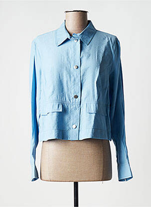Veste casual coupe droite bleu #154859 femme
