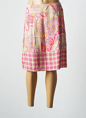 Jupe mi-longue coupe évasée rose BETTY BARCLAY femme