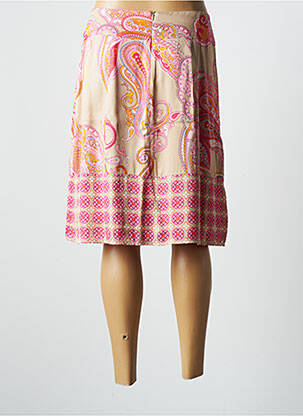 Jupe mi-longue coupe évasée rose BETTY BARCLAY femme