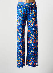 Pantalon large bleu Z.O.E (ZONE OF EMBROIDERED) pour femme seconde vue
