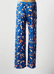 Pantalon large bleu Z.O.E (ZONE OF EMBROIDERED) pour femme seconde vue