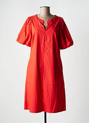 Robe mi-longue rouge VERA MONT pour femme