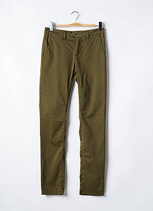 Pantalon chino stretch taille normale vert TELERIA ZED homme