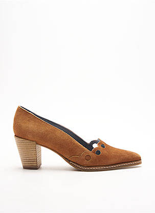 Escarpins talon de 4 à 6cm marron MYMA femme