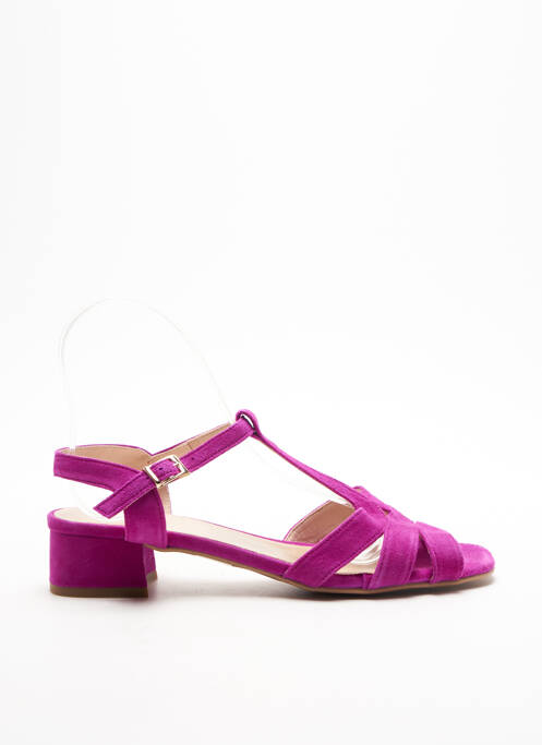Sandales/Nu pieds violet BRENDA ZARO pour femme