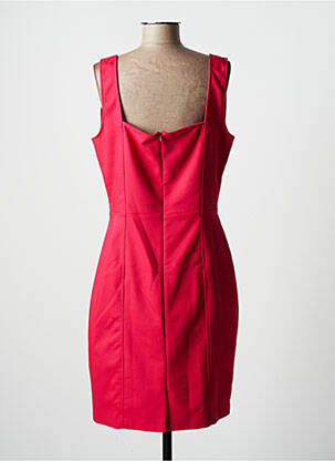 Robe mi-longue fermeture zippée au dos fines bretelles rouge MORGAN femme