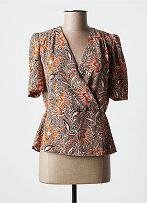 Top manches courtes manches courtes orange MORGAN femme