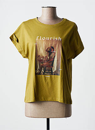 T-shirt / top maternité col rond vert TIFFOSI femme