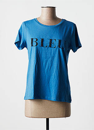 T-shirt stretch manches courtes bleu TIFFOSI femme