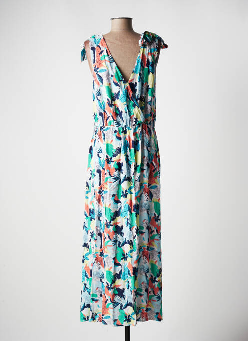 Robe longue bleu C'EST BEAU LA VIE pour femme