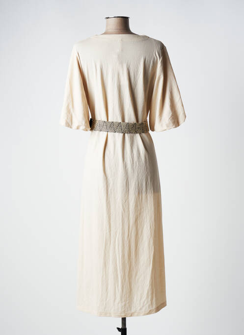 Robe mi-longue beige TIFFOSI pour femme