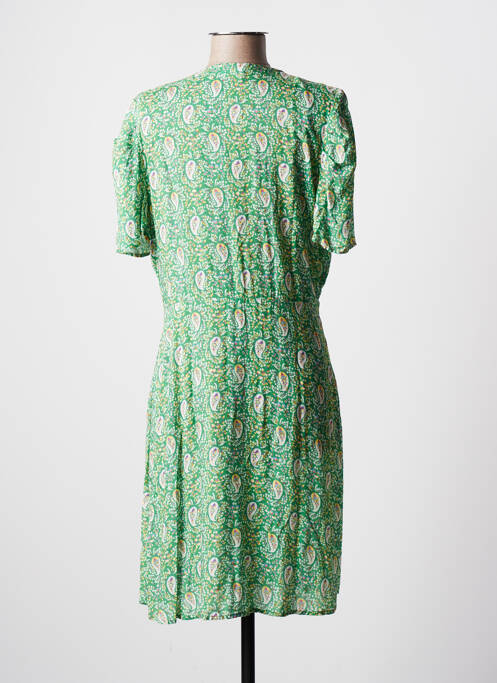 Robe mi-longue vert C'EST BEAU LA VIE pour femme