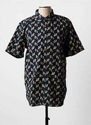 Chemise manches courtes imprimé fantaisie bleu TIFFOSI homme