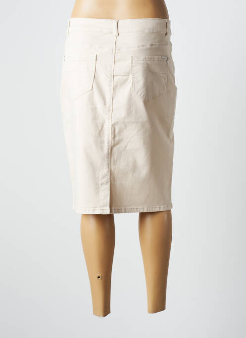 Jupe mi-longue beige DIANE LAURY pour femme