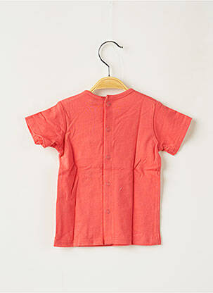 T-shirt fermeture pressionnée manches courtes rouge 3 POMMES garçon