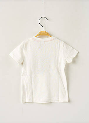 T-shirt stretch manches courtes blanc 3 POMMES garcon