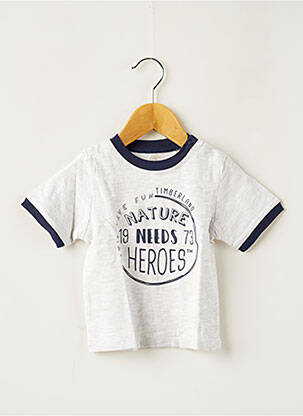 T-shirt stretch manches courtes gris TIMBERLAND garcon