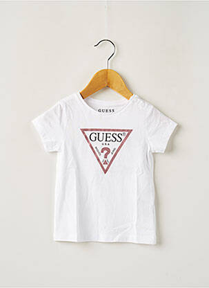 T-shirt blanc GUESS pour fille