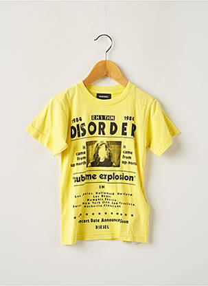 T-shirt jaune DIESEL pour garçon