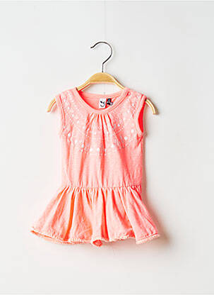 Robe mi-longue sans manche sans manche rose 3 POMMES fille