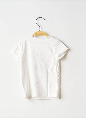 T-shirt coupe droite manches courtes blanc 3 POMMES fille