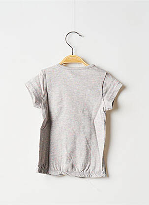 T-shirt coupe droite manches courtes gris 3 POMMES fille