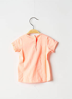 T-shirt coupe droite manches courtes orange 3 POMMES fille