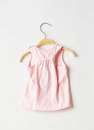 Débardeur imprimé fantaisie sans manche rose 3 POMMES fille