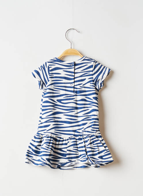 Robe mi-longue bleu 3 POMMES pour fille