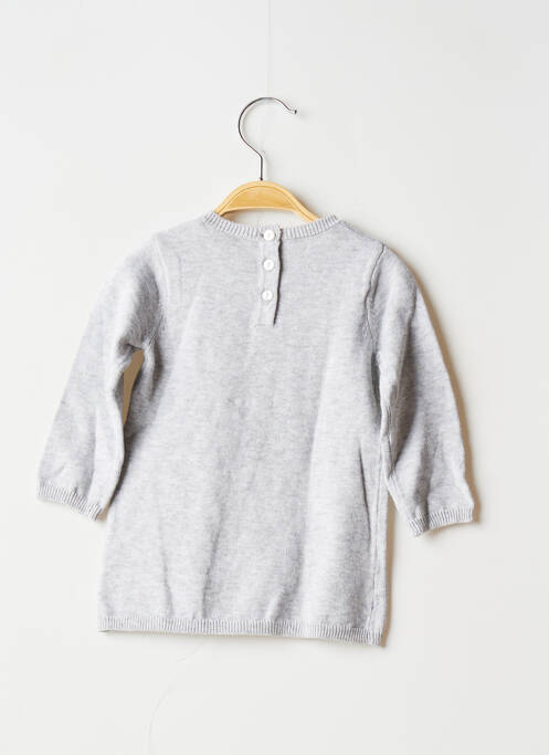 Robe pull gris 3 POMMES pour fille