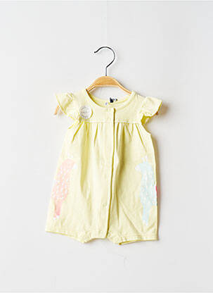 Pyjama fermeture pressionnée jaune 3 POMMES fille