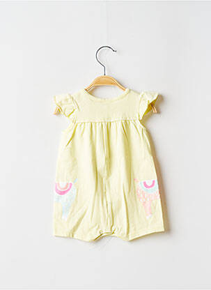 Pyjama fermeture pressionnée jaune 3 POMMES fille