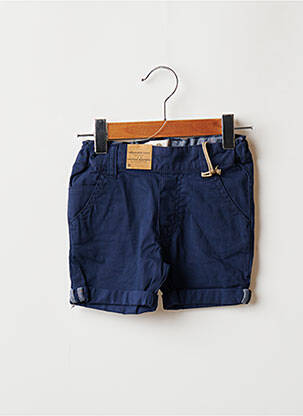 Bermuda fermeture zippée sous rabat boutonné bleu TIMBERLAND garcon