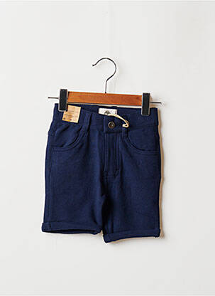 Bermuda fermeture zippée sous rabat boutonné bleu TIMBERLAND garçon