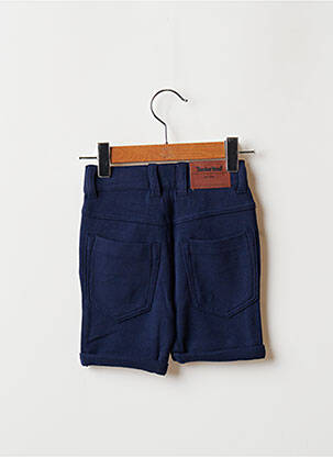 Bermuda fermeture zippée sous rabat boutonné bleu TIMBERLAND garçon