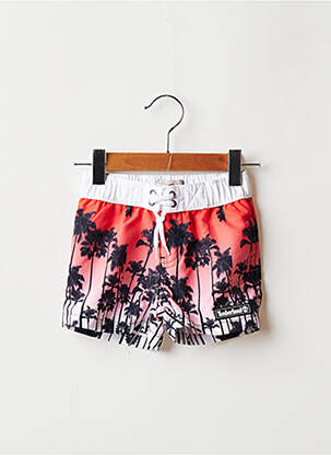 Short de bain imprimé tie and dye rouge TIMBERLAND garçon