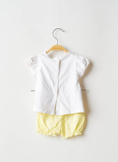 Ensemble pantalon blanc 3 POMMES pour fille