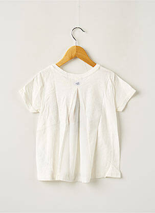 T-shirt stretch manches courtes beige LE TEMPS DES CERISES fille