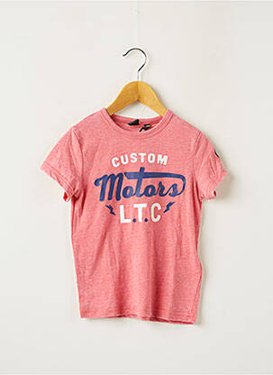 T-shirt stretch manches courtes rouge LE TEMPS DES CERISES garcon
