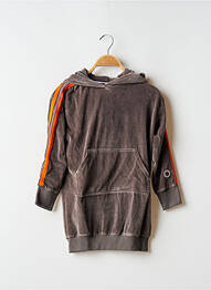Robe mi-longue manches longues gris SWEET PANTS fille