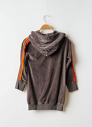 Robe mi-longue manches longues gris SWEET PANTS fille