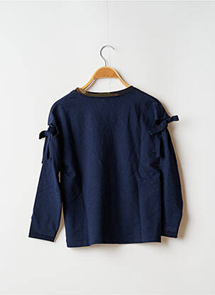 Sweat-shirt manches longues manches longues bleu TEDDY SMITH fille