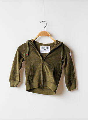 Veste casual poches vert FRENCH TERRY 1818 garçon