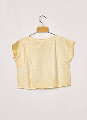 T-shirt jaune PEPE JEANS pour fille seconde vue