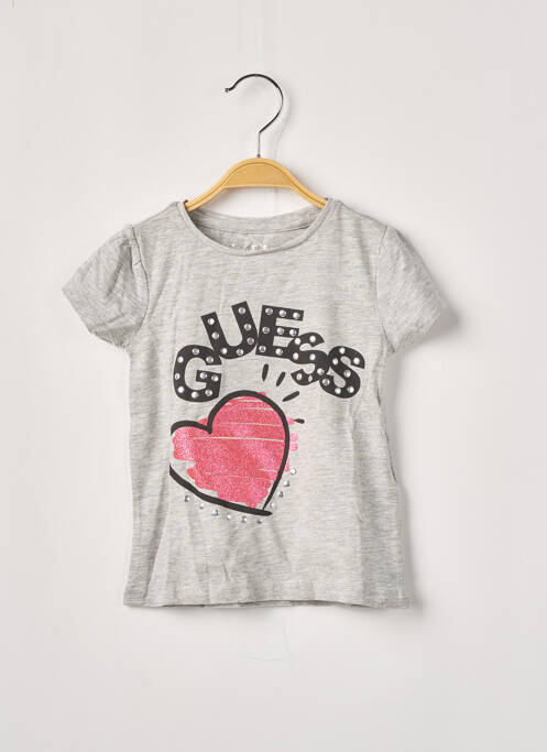 T-shirt gris GUESS pour fille