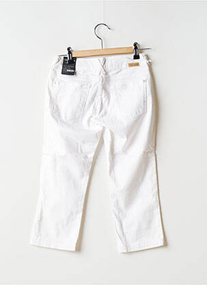 Pantacourt slim taille ajustable blanc TEDDY SMITH fille
