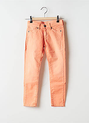 Pantalon slim orange PEPE JEANS pour fille