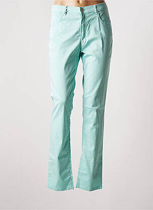 Pantalon slim stretch taille normale bleu BRUNO SAINT HILAIRE femme