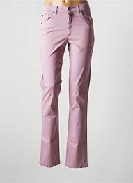 Pantalon droit stretch taille normale rose ROSA ROSAM femme
