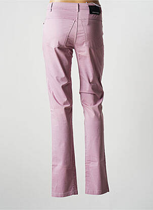 Pantalon droit stretch taille normale rose ROSA ROSAM femme